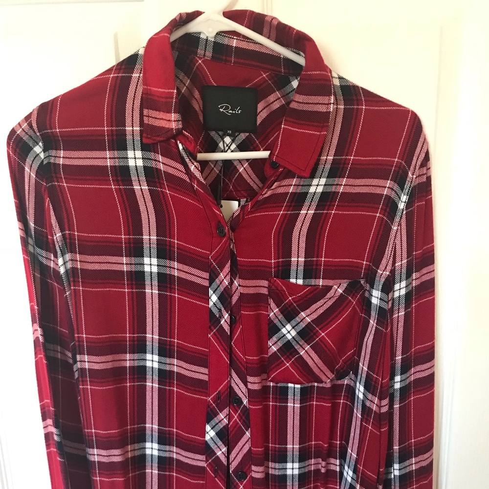 NWT Rails Hunter long sleeved button down shirt XS